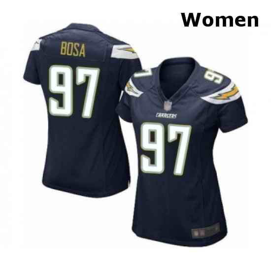 Womens Los Angeles Chargers 97 Joey Bosa Game Navy Blue Team Color Football Jersey